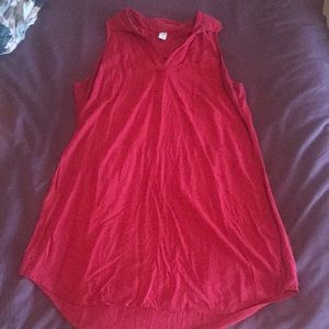 Red Old Navy T Shirt Dress